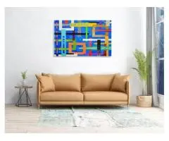 Blue Geometric Rainbow - 4