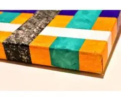 Yellow Geometric Rainbow - 2