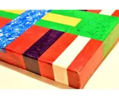 Red Geometric Rainbow #3 - 2