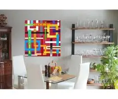 Red Geometric Rainbow #3 - 3