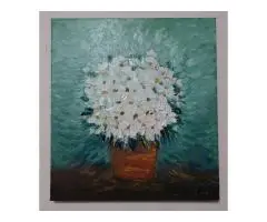 Shasta Daisies In Full Bloom - 4