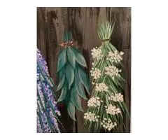WildFlowers drying on Barn Wood - 3