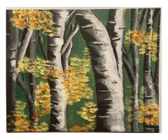 Birch Trees - Autumn Leaves