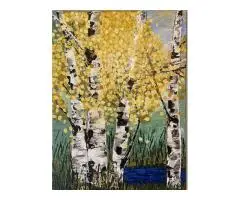 Birch Trees by Lake - 2