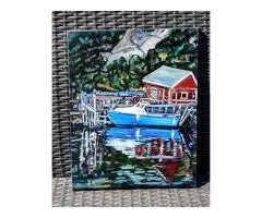 Boat for Hire, Quidi Vidi, Oil on Canvas, 20 x 16