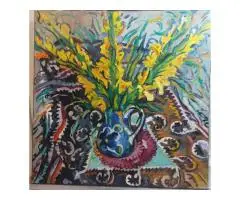 Yellow irises flowers