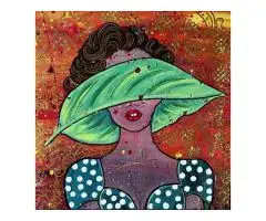 Green Leaf Blindfold